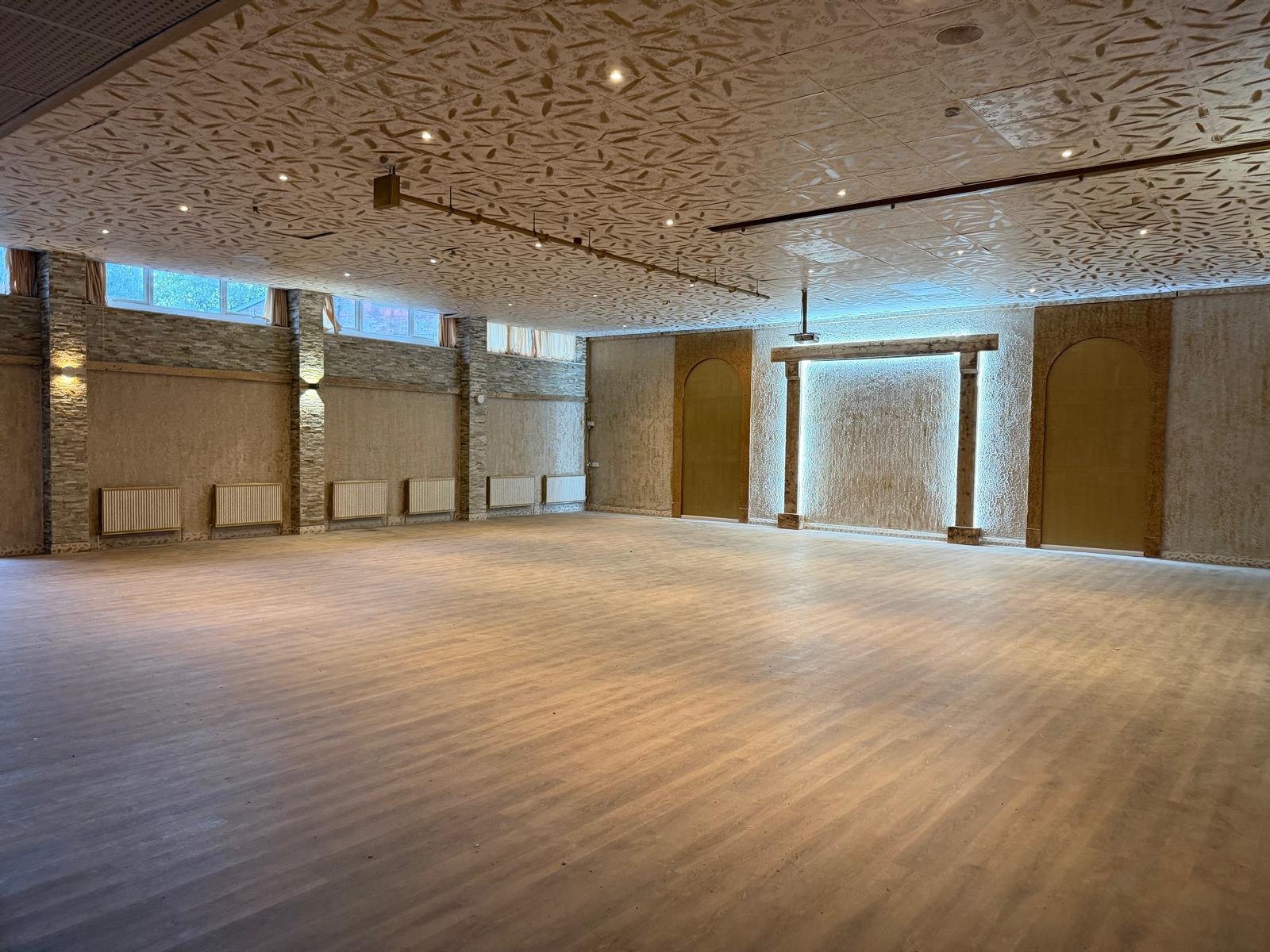 The Noor Liverpool main hall and illuminated stage